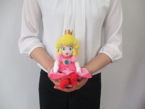 Little Buddy Super Mario All Star Collection Princess Peach Plüschfigur, 25,4 cm, Kuscheltier zum Sammeln