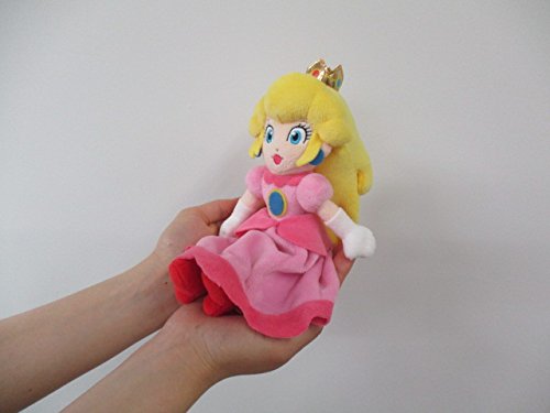 Little Buddy Super Mario All Star Collection Princess Peach Plüschfigur, 25,4 cm, Kuscheltier zum Sammeln