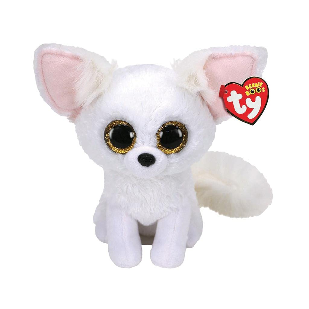 TY Beanie Boos Phoenix Fuchs 15 cm – weiches Plüschtier mit Glitzeraugen, Kusche