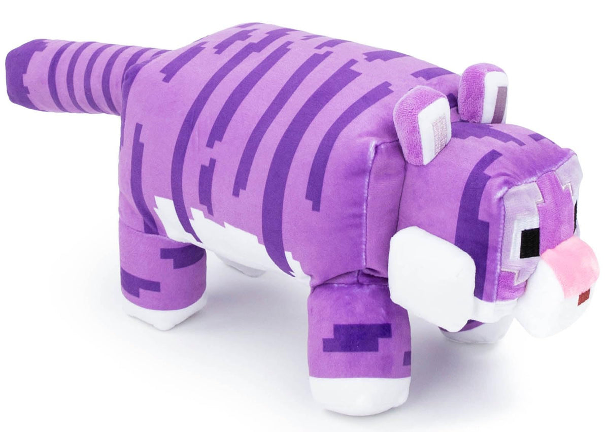 Jay Franco Minecraft Purple Tiger Plüschkissen – 53 cm Plüschtier aus weicher Mi